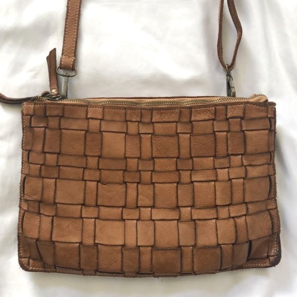 Costanza Rota Tan Woven Leather Cross Body - Picture 4 of 10